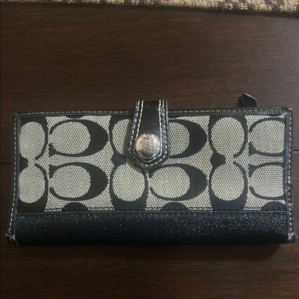 Black and Cream Designer Women's Wallet
